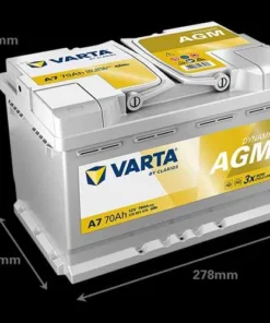 VARTA AGM START STOP 70AH